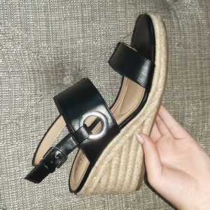 Black Abella True Comfort Wedges